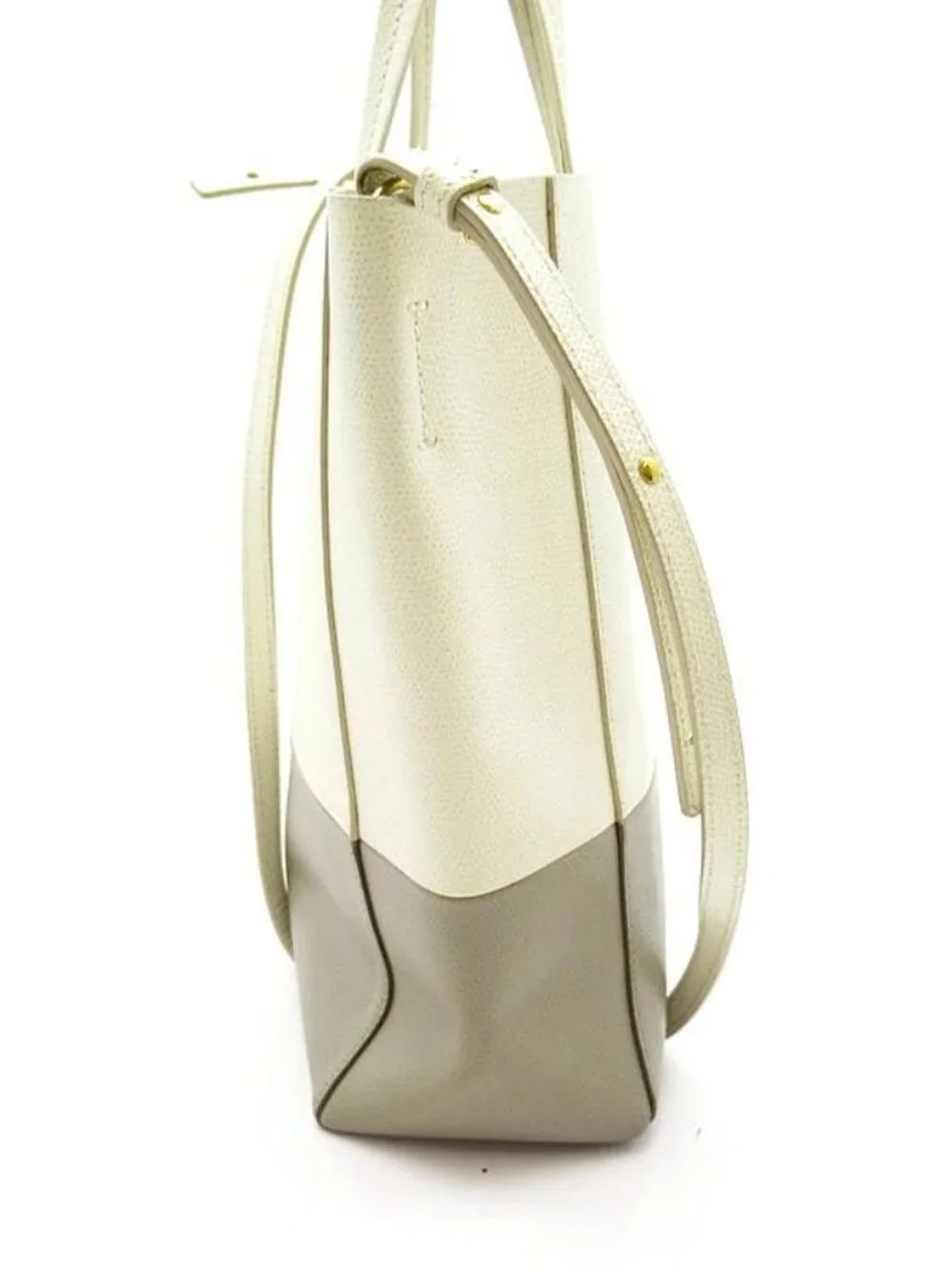 Celine Vertical Cover Small Tote Calfskin White Gray - Picture 3 of 7